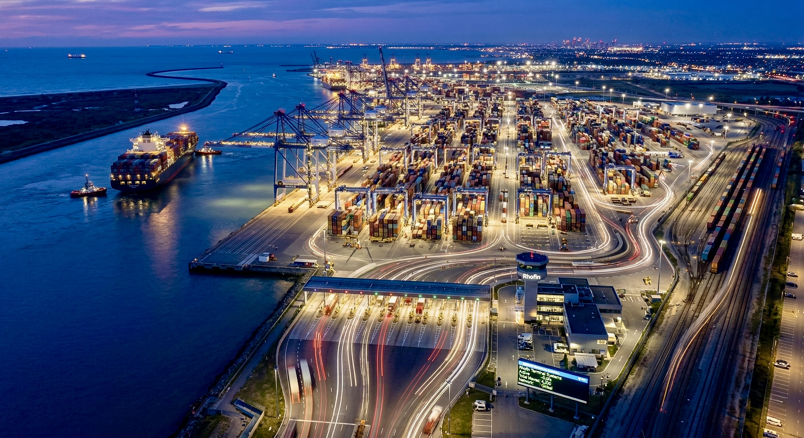 Trade logistics background